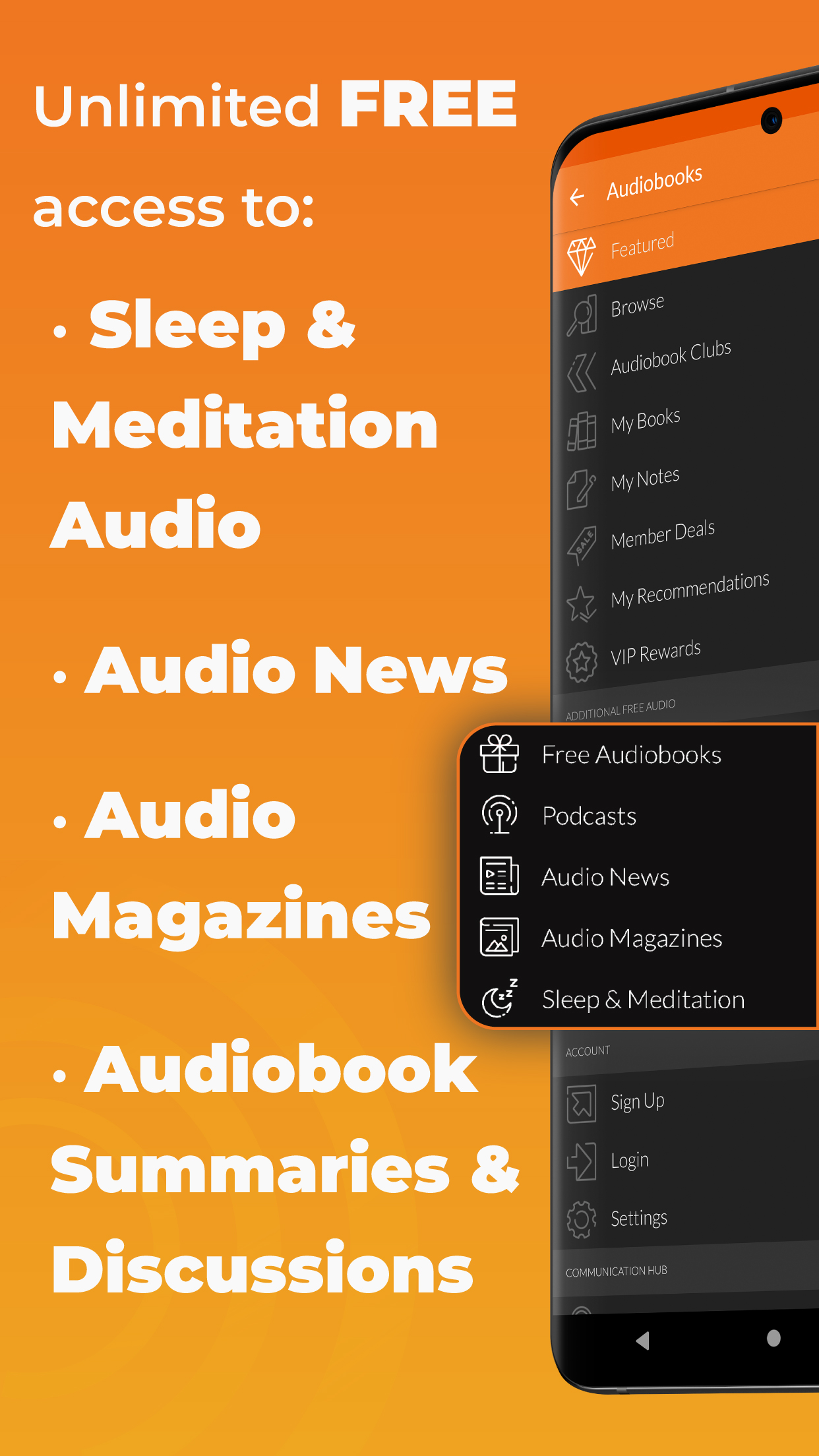 Android application Audiobooks.com: Books & More screenshort