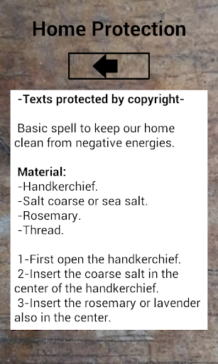Protection Spells Screen 2