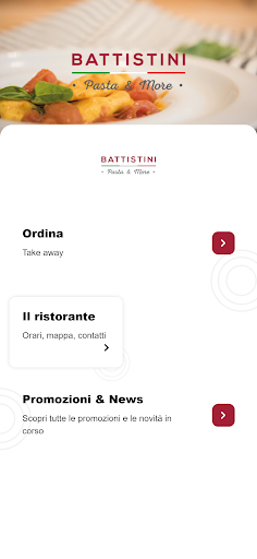 Android application Pastificio Battistini screenshort
