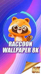 Raccoon Wallpaper 8k