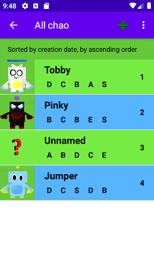 Hedgehog pets Manager Screen 2