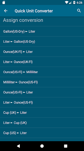 Quick Unit Converter Screen 3