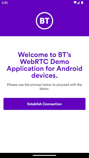 Android application BT WebRTC Africa screenshort