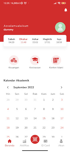 Android application Octosmart School screenshort