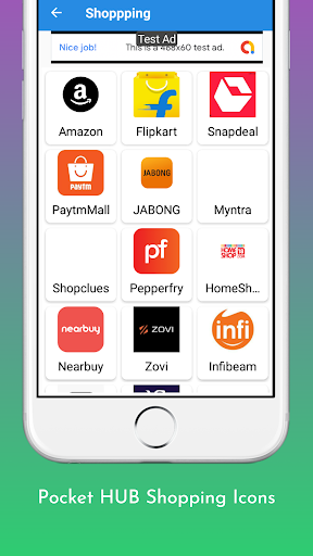 Pocket hub:CashbackProducts & Screen 3