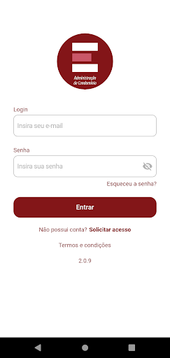 Android application Elementari Administração screenshort