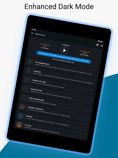 Screenshot of uCertify LEARN+