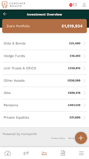 Cordiner Wealth Hub Screen 2