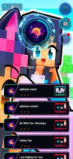 Android application Aphmau Craft Tiles Hop screenshort