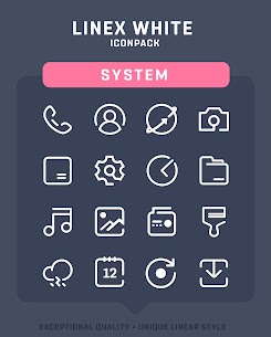 LineX White Icon Pack Pro Apk 3.5 (Patched) 1