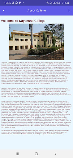 Dayanand College App