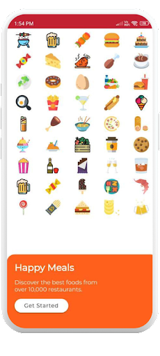 Android application Me2Meal screenshort