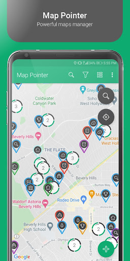 Android application Map Pointer screenshort