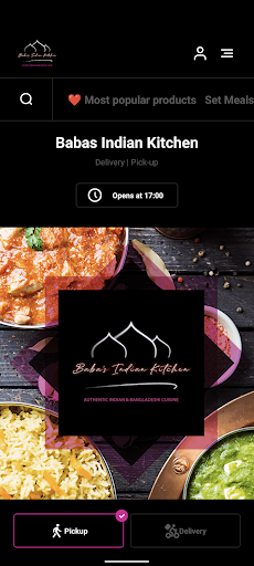Android application Babas Indian Kitchen screenshort