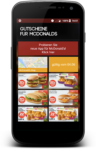 Gutscheine für McDonald's Screenshot 1 - AppWisp.com