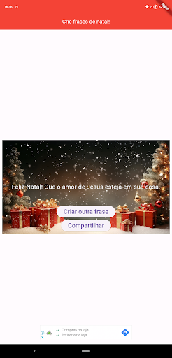 Android application Frases de Natal screenshort