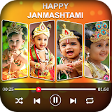 Janmashtami Video Maker - Music Slideshow Editor icon