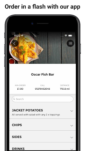Android application Oscar Fish Bar, Bridgwater screenshort