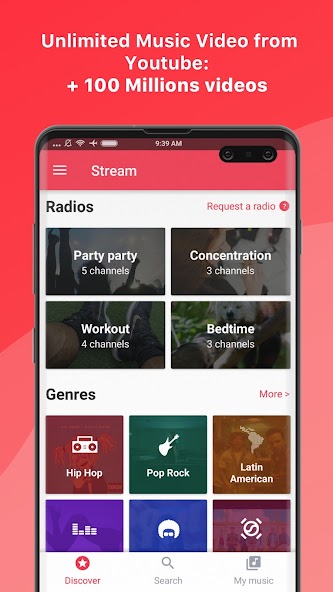 Free music for YouTube: Stream 2.21.06 APK + Мод (Unlimited money) за Android