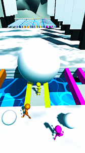 Snow Ball Race 3D Strike Game