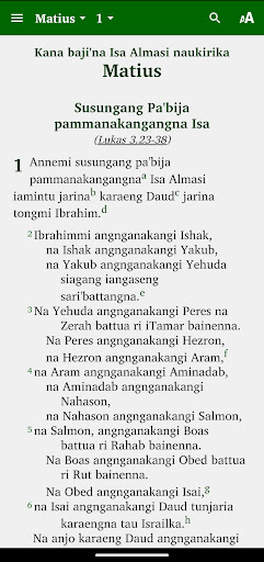 Android application MAKASAR INJIL WAHYU screenshort