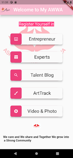 Android application AWWA APP screenshort