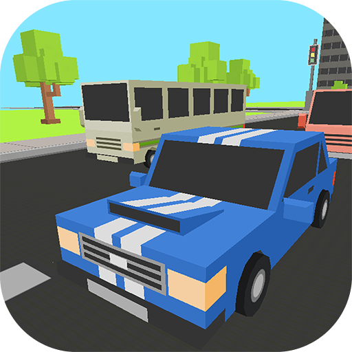 Pixel Racer Cars 3D logo