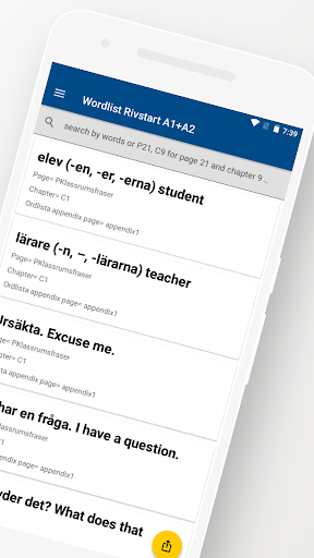 Wordlist Rivstart A1+A2 Screen 2