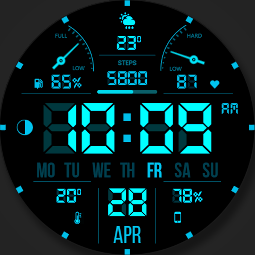 WFP 104 LCD watch face Logo