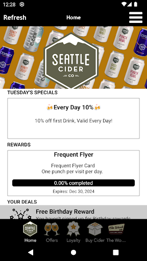 Android application Seattle Cider Company screenshort