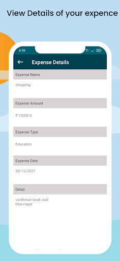 Expense Manager-Money Planning Screen 3