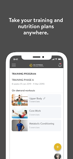 HD Fitness Online Screen 3
