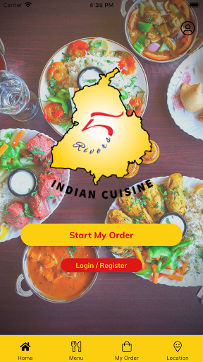 Android application 5 Rivers Indian Cuisine screenshort