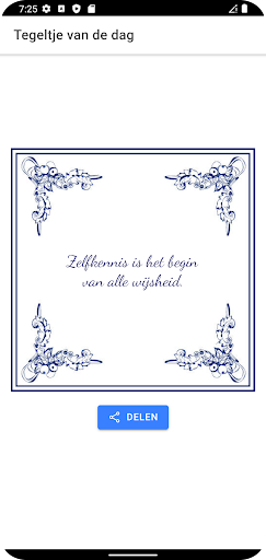Android application Tegeltjeswijsheid screenshort