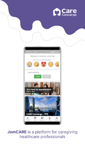 Android application JomCARE 2.0 screenshort