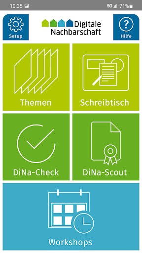 Android application Digitale Nachbarschaft screenshort