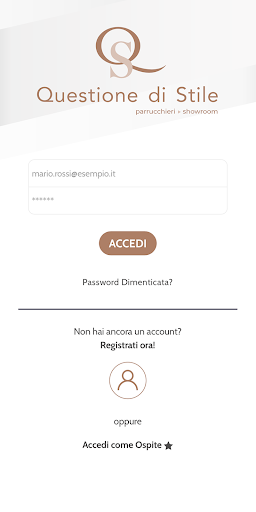 Android application Questione di Stile screenshort