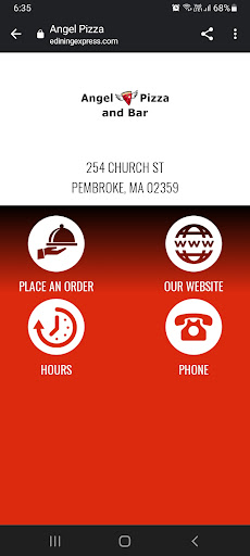 Android application Angel Pizza screenshort