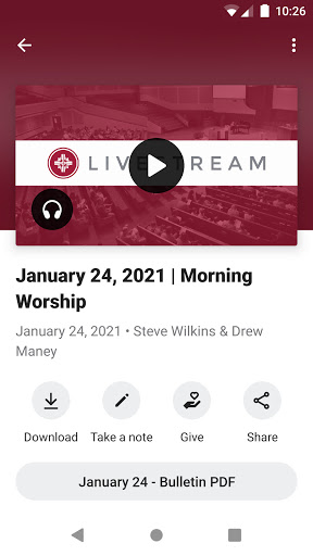 Church of the Redeemer App Screen 3