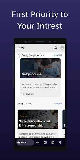 Android application InUnity LMS screenshort