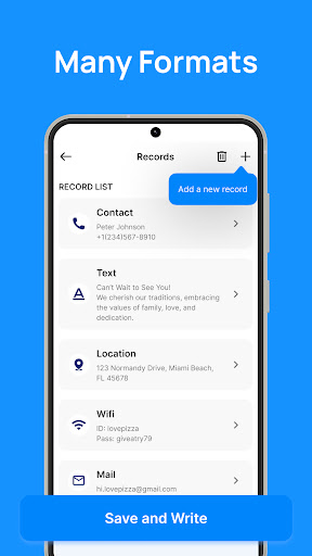 Screenshot of NFC Tags: Card Reader & Writer