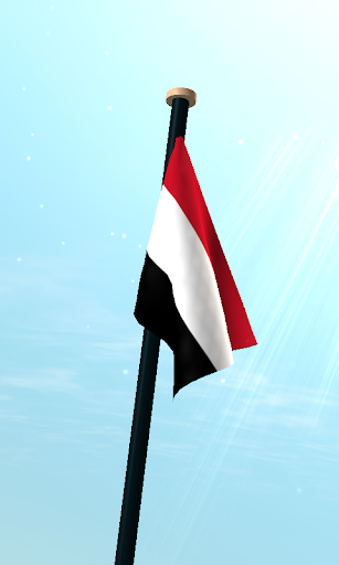 Yemen Flag 3D Free Wallpaper Screen 3
