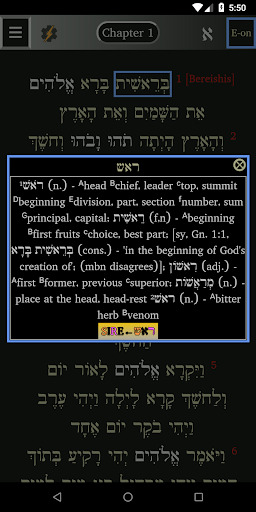 FlashE Hebrew: Genesis Screenshot