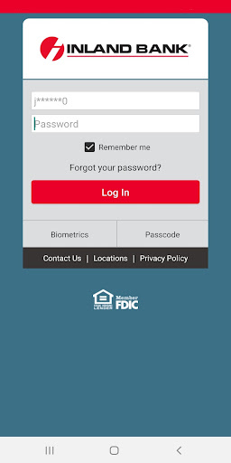 Android application Inland Bank Mobile screenshort