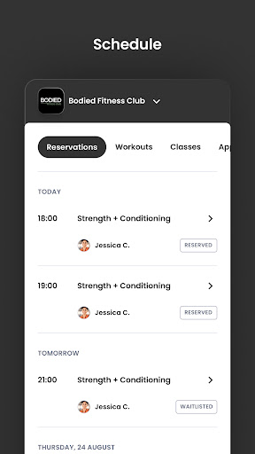 Bodied Fitness Club Screen 3