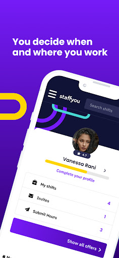 Android application Staffyou UK screenshort
