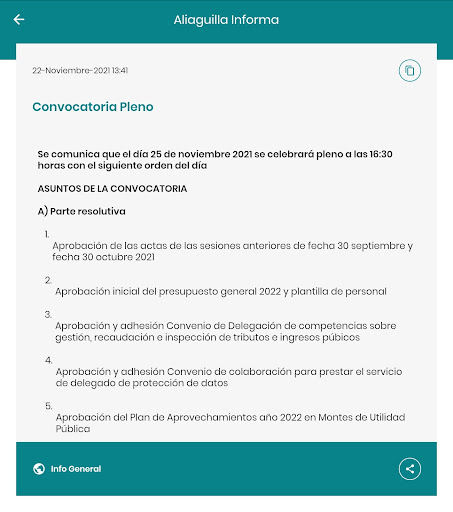 Aliaguilla Informa Screen 3