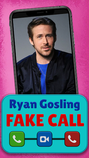 Android application Fake Ryan Gosling Prank call screenshort