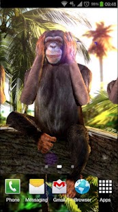 Drie wijze apen 3D-schermafbeelding