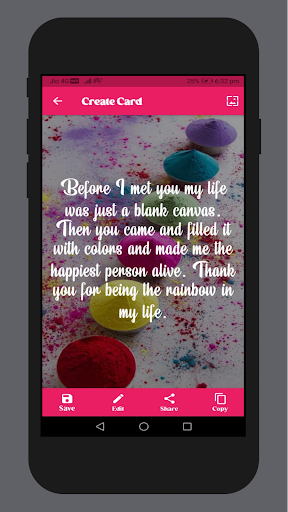Holi Wishes Screen 2